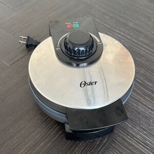Oster waffle maker, belgium waffle, home appliance, kitchen, cooking